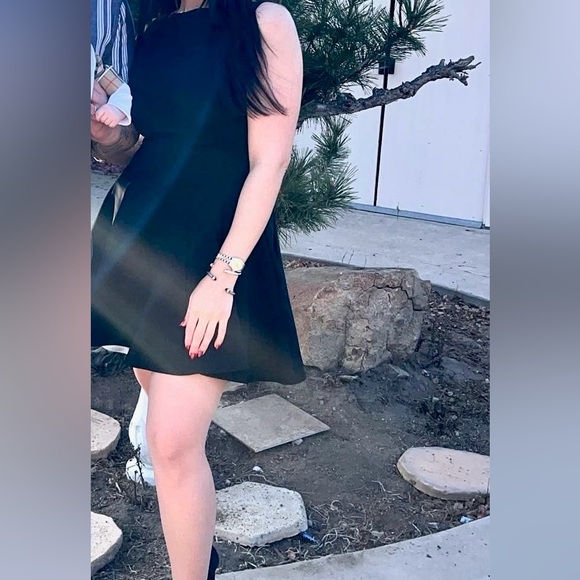 Zara Dresses & Skirts - Elegant Black Dress with Bracelet